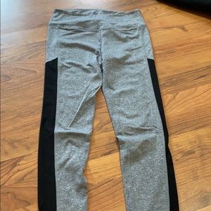 Love Fitness Apparel grey and mesh leggings small